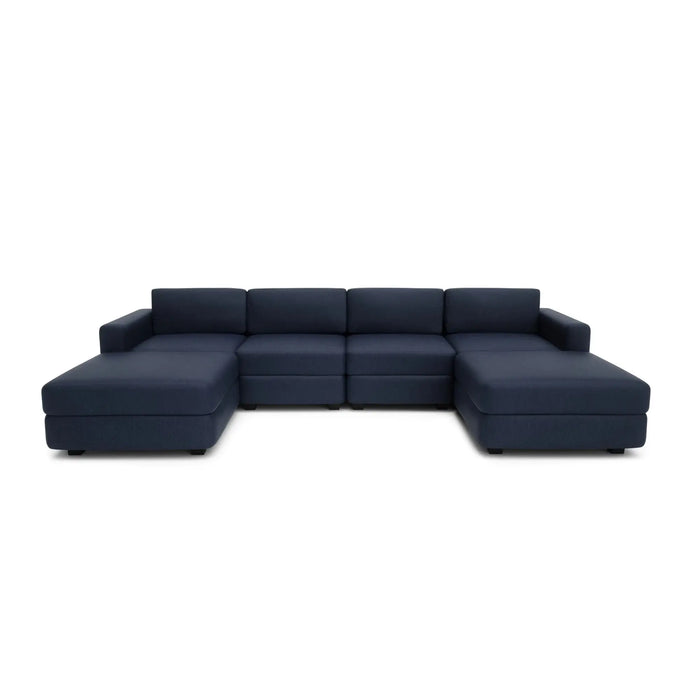 Divano Modulare GRACIA - Forma U 180x320x180 cm - Blu Scuro