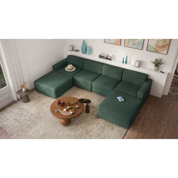 Divano Modulare GRACIA - Forma U 180x320x180 cm - Verde