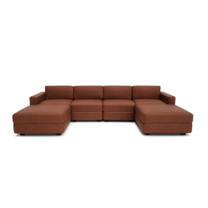 Divano Modulare GRACIA - Forma U 180x320x180 cm - Terracotta