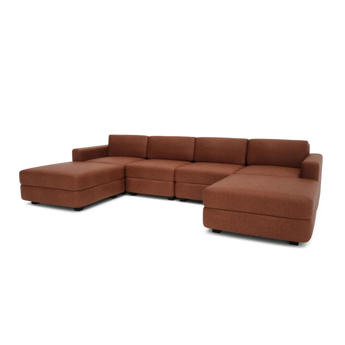 Divano Modulare GRACIA - Forma U 180x320x180 cm - Terracotta