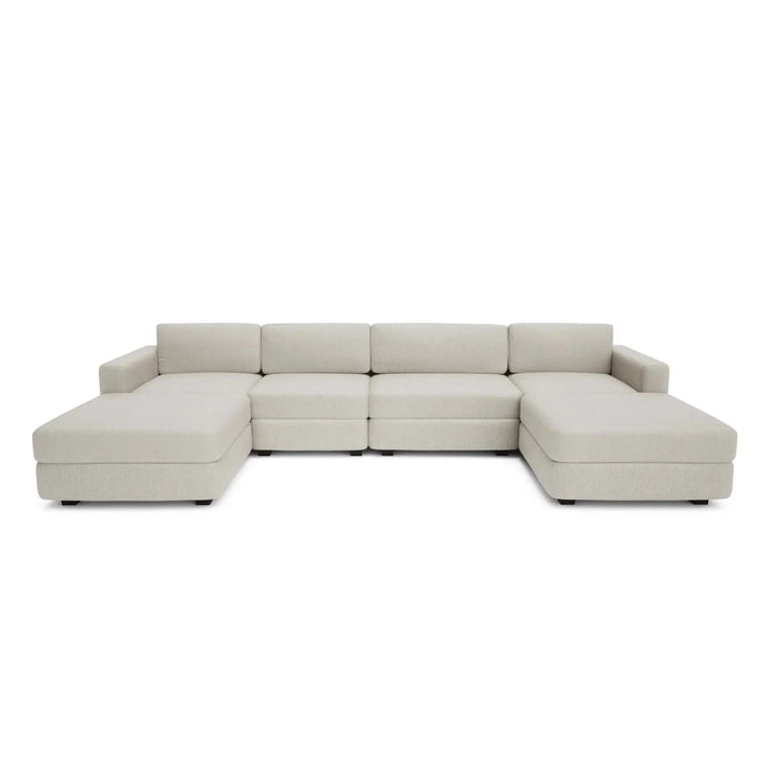 Divano Modulare GRACIA - Configurazione a U Beige Crema
