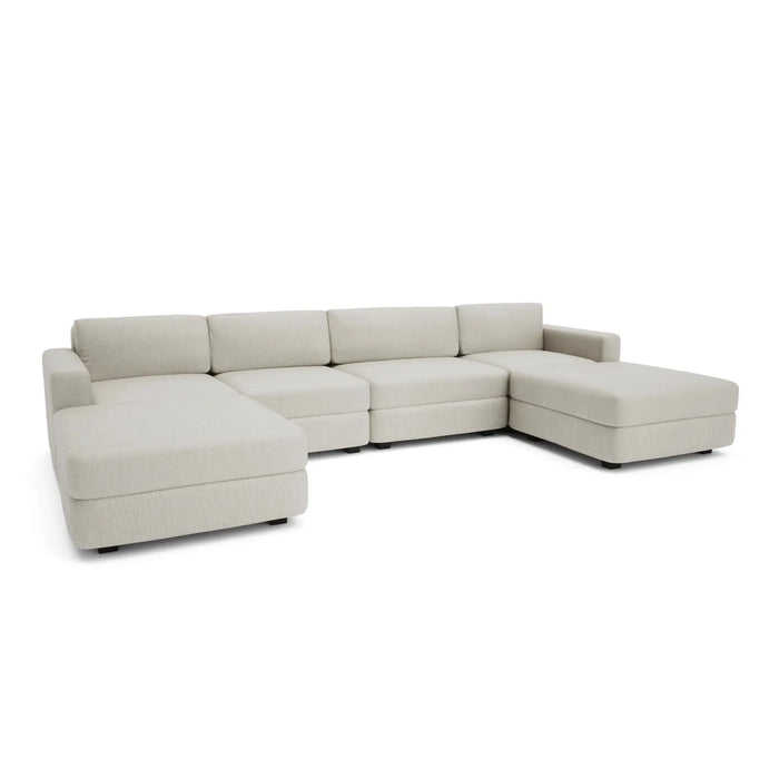 Divano Modulare GRACIA - Configurazione a U Beige Crema