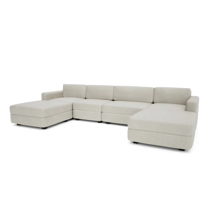 Divano Modulare GRACIA - Configurazione a U Beige Crema