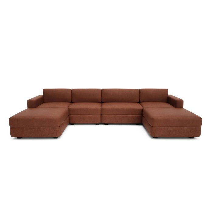 Divano Modulare GRACIA - Configurazione a U Terracotta
