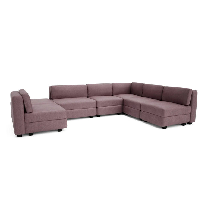 Divano Modulare GRACIA U-Shape 160x340x230 cm Rosa Polveroso