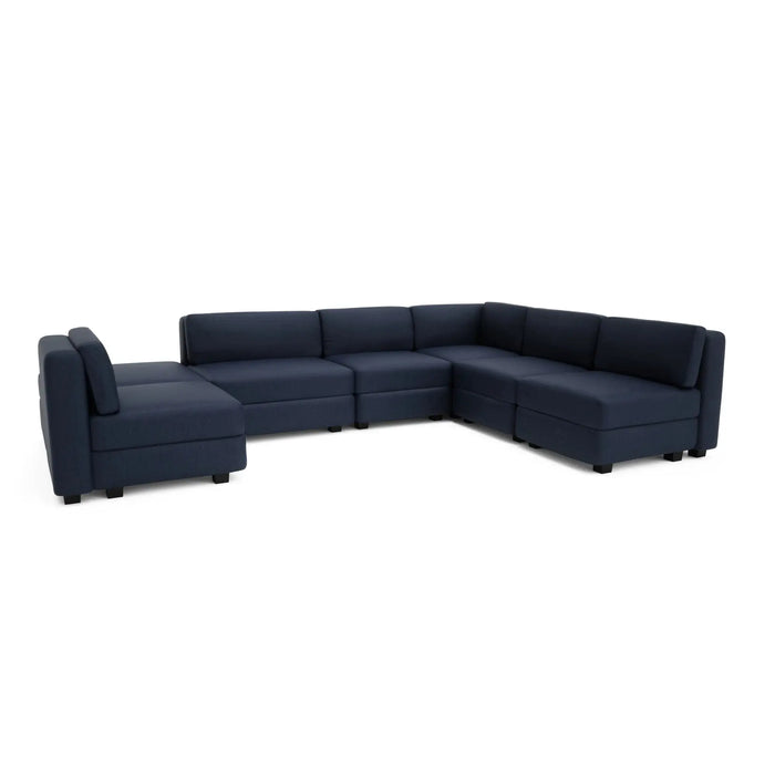 Divano Modulare GRACIA U-Shape 160x340x230 cm Blu Scuro