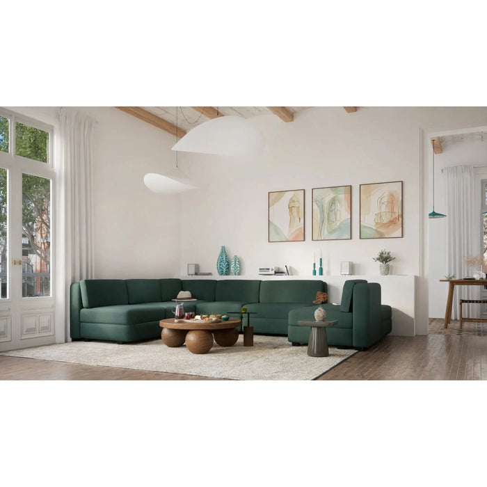 Divano Modulare GRACIA U-Shape 160x340x230 cm Verde