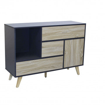 Mobile con ante e cassetti in melammina truciolare 119x39,5x85,6 cm