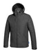 Giubotto Sparco Nebo in tessuto nero con cappuccio staccabile, tasche frontali e zip centrale, ideale per lavoro in clima variabile, SKU: SP/NEBO-G-S