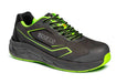 Scarpa da lavoro Sparco Oliver S3 nubuck antistatica nera con dettagli neon, suola antiscivolo, resistente all'acqua, comfort e sicurezza