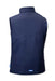 Retro del gilet imbottito blu navy Sparco senza maniche, con design ergonomico e dettagli resistenti, perfetto per attività lavorative all'aperto
