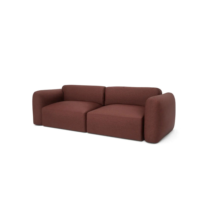 Divano Letto 3 Posti NORREBRO - Bordeaux