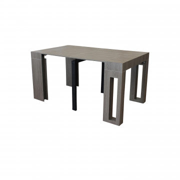 Tavolo consolle con piano melamina e struttura metallo 90x45x75 cm