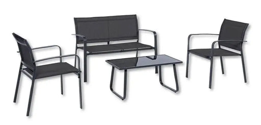 Salotto 4 Pezzi Arent Con Struttura in Acciaio Salotti Hobby Shop Solution ANTRACITE  