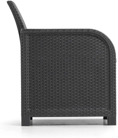 Salotto Rosalie Lounge grafite con cuscini Salotti Hobby Shop Solution   