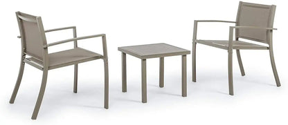 Salotto da esterno 3 pezzi auri tortora Set da giardino Hobby Shop Solution   