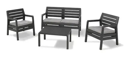 Salotto delano set grafite con cuscini sfoderabili Salotti KETER   