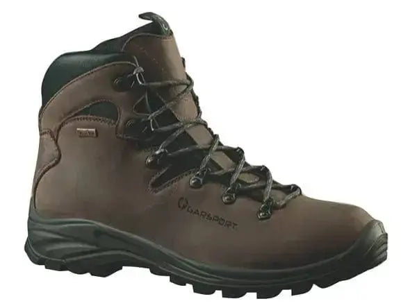 Scarpa trekking SCARP.STELVIO WATERPROOF Garsport in pelle marrone con suola Vibram, impermeabile e traspirante, taglie 39 a 46.