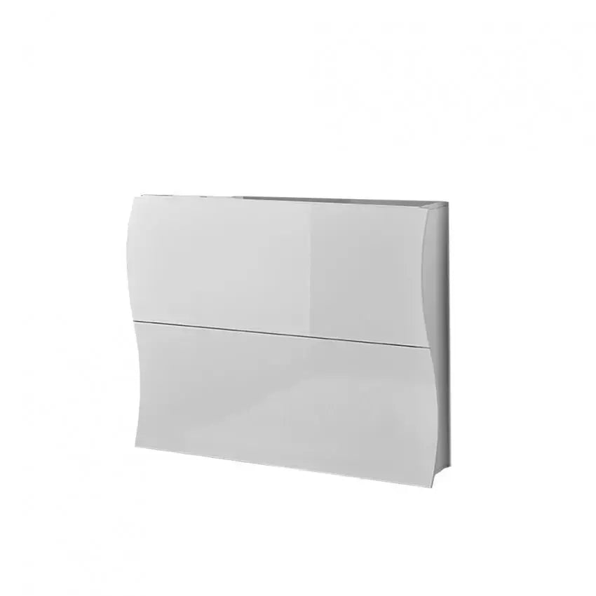 Scarpiera Moderna 2 Ante A Ribalta Bianco Lucido con Design ONDA Scarpiere Italy Web forniture   