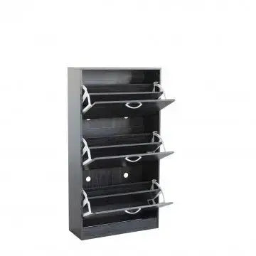 Scarpiera Vicky Grigio Scuro: Legno, cm 60x24x115 Scarpiere e organizer per scarpe Hobby Shop Solution   