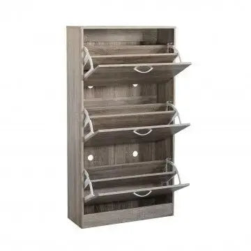 Scarpiera Vicky Naturale: Legno, cm 60x24x115 Scarpiere e organizer per scarpe Hobby Shop Solution   