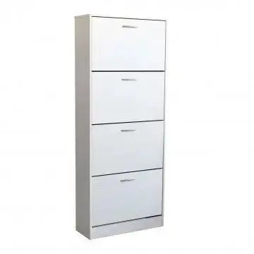 Scarpiera Wendy Bianca: Legno, cm 60x24x150 Scarpiere e organizer per scarpe Hobby Shop Solution   
