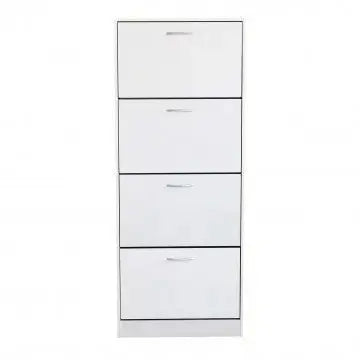 Scarpiera Wendy Bianca: Legno, cm 60x24x150 Scarpiere e organizer per scarpe Hobby Shop Solution   
