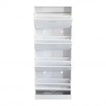 Scarpiera Wendy Bianca: Legno, cm 60x24x150 Scarpiere e organizer per scarpe Hobby Shop Solution   