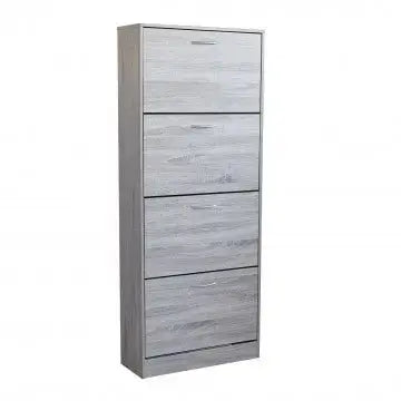 Scarpiera Wendy Grigio Chiaro: Legno, cm 60x24x150 Scarpiere e organizer per scarpe Hobby Shop Solution   