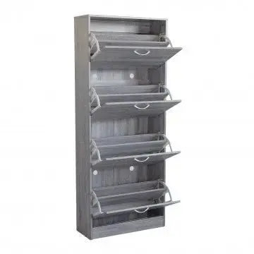 Scarpiera Wendy Grigio Chiaro: Legno, cm 60x24x150 Scarpiere e organizer per scarpe Hobby Shop Solution   