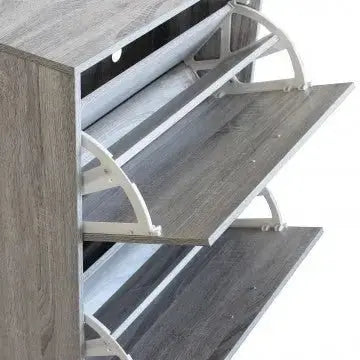 Scarpiera Wendy Grigio Chiaro: Legno, cm 60x24x150 Scarpiere e organizer per scarpe Hobby Shop Solution   