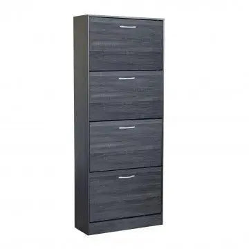 Scarpiera Wendy Grigio Scuro: Legno, cm 60x24x150 Scarpiere e organizer per scarpe Hobby Shop Solution   