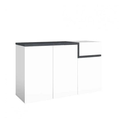 Scarpiera ZET Moderna: 3 Ante Battenti e 1 Piccola Anta Ribalta in Bianco Ardesia Scarpiere Italy Web forniture   