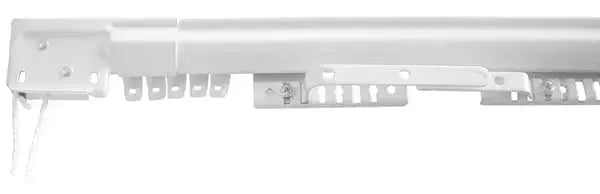 Scorritenda Easy cm.122-215 Hobby Shop Solution in acciaio verniciato bianco con supporti estensibili e tendicorda incluso. Accessorio per tende regolabile ideale per finestre di varie dimensioni.