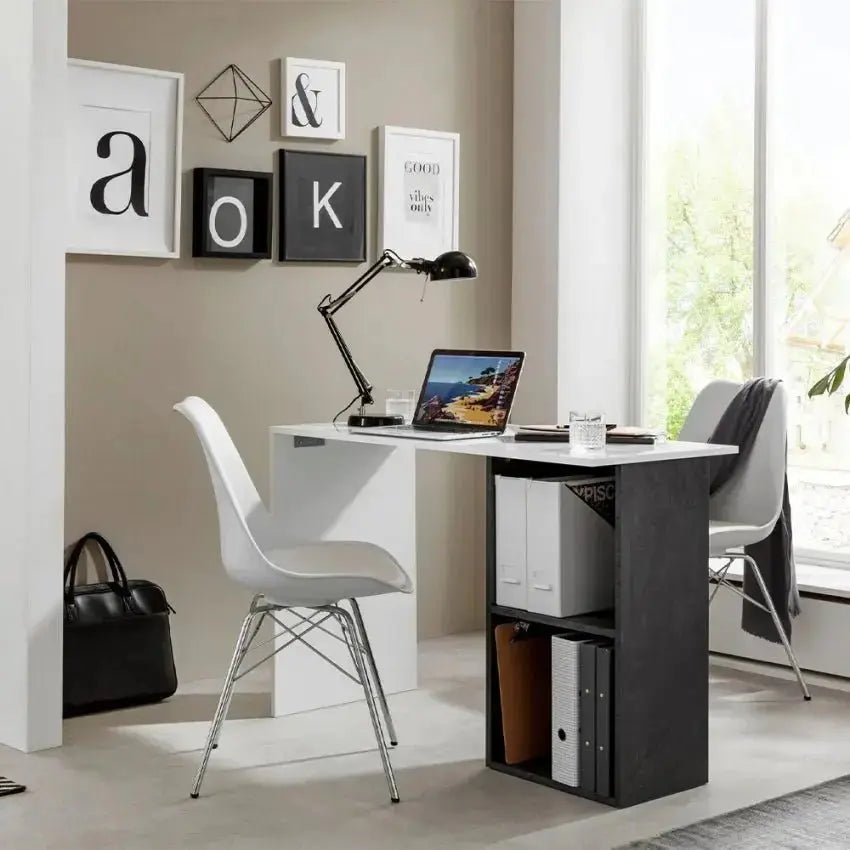 Scrivania Conti: Design Moderno Bianco Lucido Scrivanie Italy Web forniture   