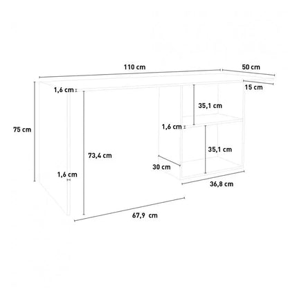 Scrivania Conti: Design Moderno Bianco Lucido Scrivanie Italy Web forniture   