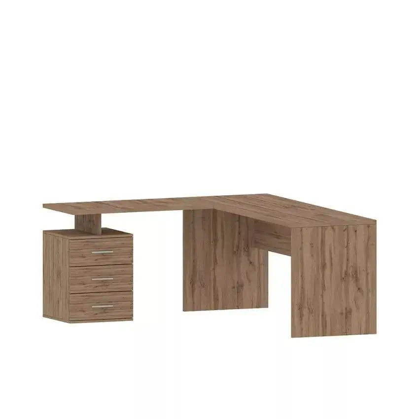Scrivania Angolare New Selina 180-160 x 60 x 75 cm in Rovere Scrivanie Italy Web forniture   