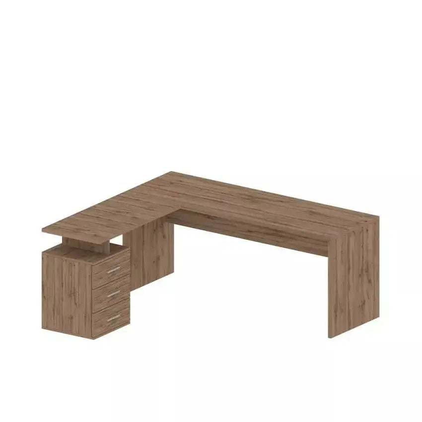 Scrivania Angolare New Selina 180-160 x 60 x 75 cm in Rovere Scrivanie Italy Web forniture   