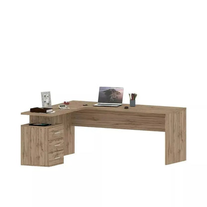 Scrivania Angolare New Selina 180-160 x 60 x 75 cm in Rovere Scrivanie Italy Web forniture   