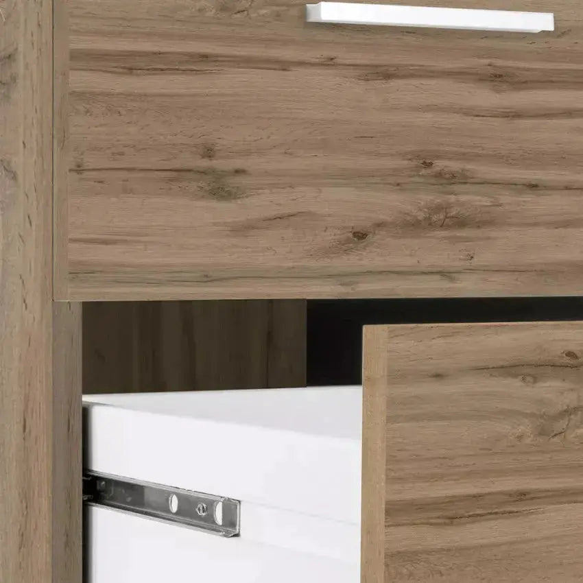 Scrivania Angolare New Selina 180-160 x 60 x 75 cm in Rovere Scrivanie Italy Web forniture   