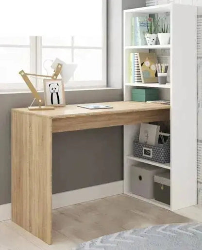 Scrivania con libreria duplo bianco rovere Scrivanie FORES   