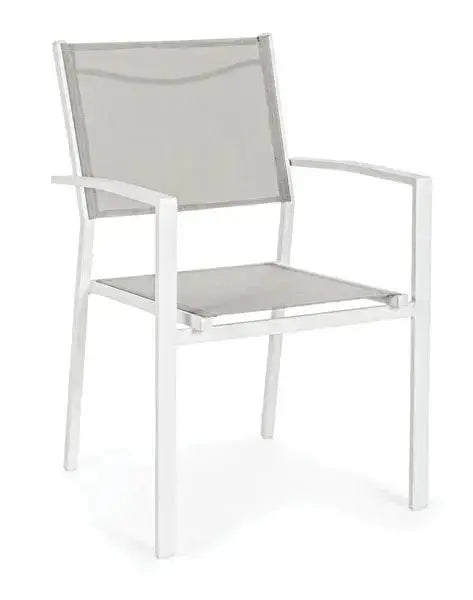 Sedia alluminio hilde bianco cloud Sedie da giardino ANDREA BIZZOTTO   