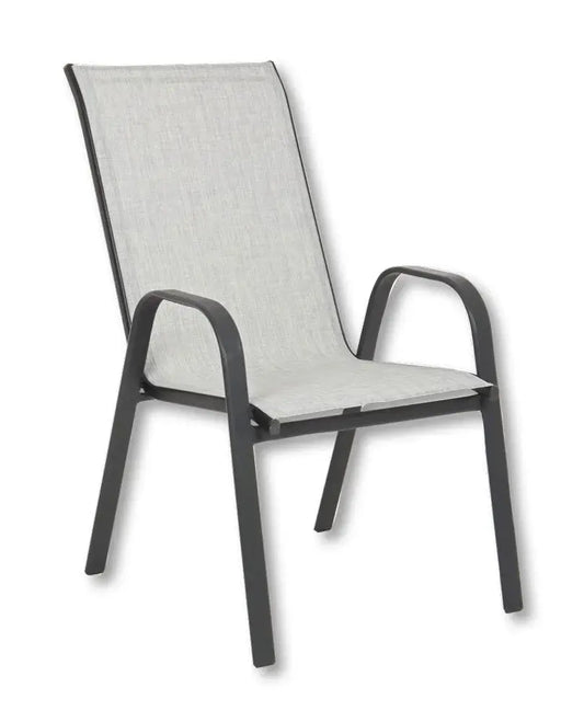 Sedia con braccioli Martinez grigio chiaro Sedie da giardino Hobby Shop Solution   