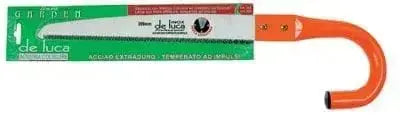 SEGACCIO M.CO OMBRELLO 350 MM con lama in acciaio speciale a tripla affilatura e manico tubolare curvo ad ombrello, ideale per potatura.
