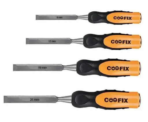 Set 4 scalpelli per legno crv Ceselli e scalpellini per intaglio COOFIX   