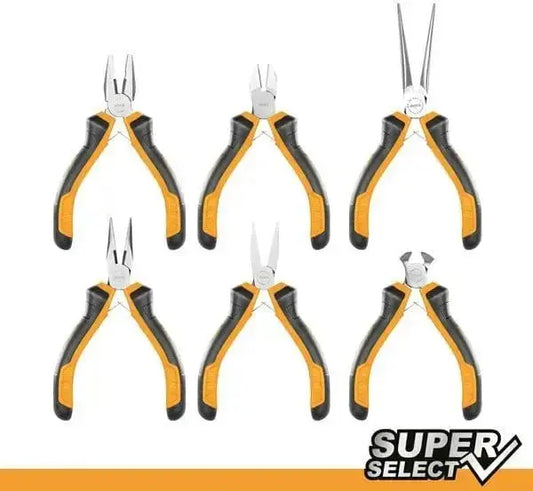 Set 6 mini pinze di precisione ingco Pinze da ferramenta INGCO   