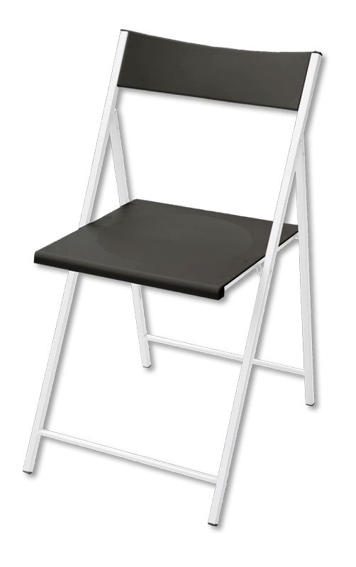 Set di 6 Sedie Pieghevoli Tikawilly con Carrello Assortiti in Acciaio - Bianco, Grigio e Nero Sedie Hobby Shop Solution   