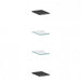 Set Ripiani Maruska Antracite Opaco - Dimensioni 20 x 27 x 5 cm Pensili Italy Web forniture   