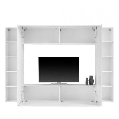 Soggiorno moderno MARUSKA bianco lucido cm 260 Soggiorni Italy Web forniture   