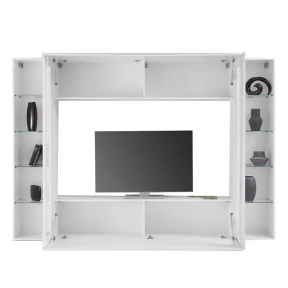 Soggiorno Moderno da 260 cm in Bianco Lucido - MARUSKA Soggiorni Italy Web forniture   